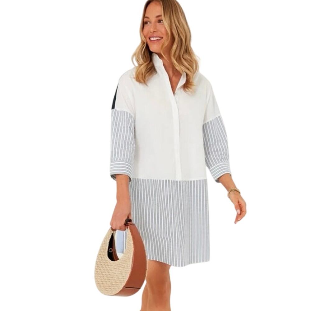 Pomander Place Colorblock Burnell Shirt Dress Size XS
